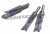 Светящиеся LED-хвостовики для арбалетных стрел (3шт)